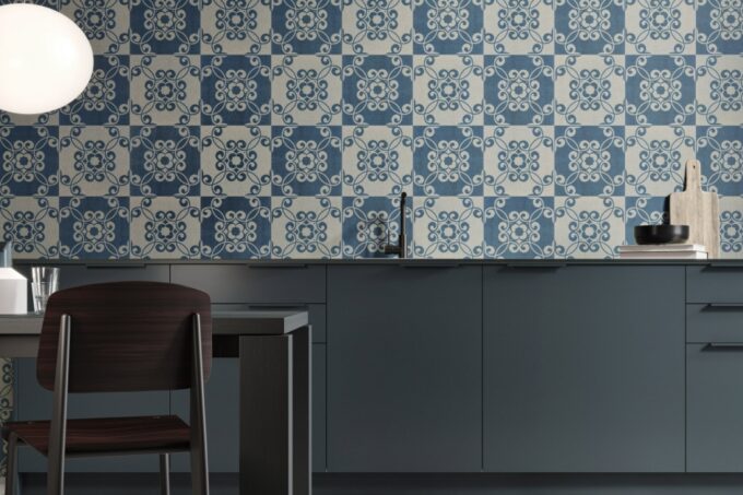 GRANORTE Storywall Mosaic Dark Blue 1